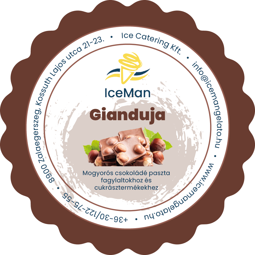 IceMan® Gianduja - Mogyorós csokoládé paszta