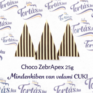 Csokoládé dekoráció - Choco ZebrApex 25g